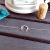 Pulsera en plata de ley - Luna invertida