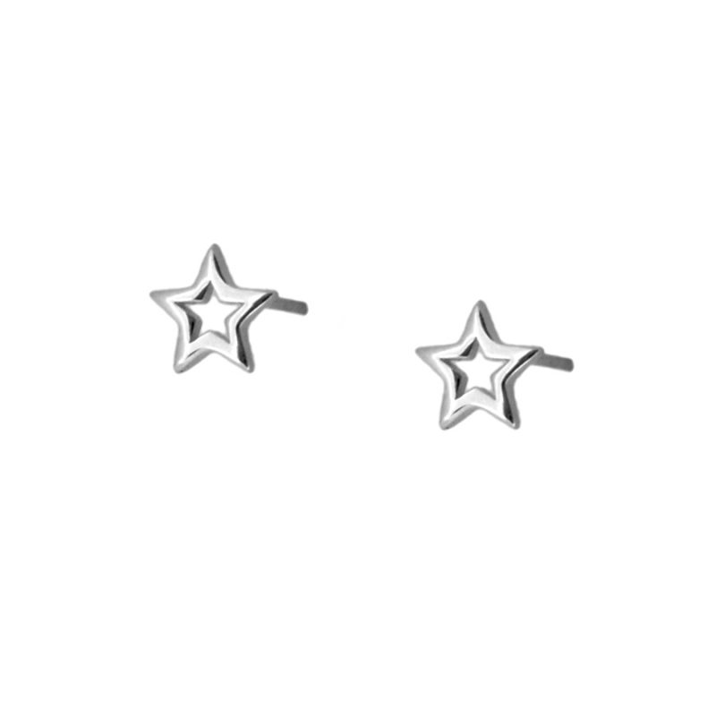 Pendientes Estrella pequeños plata