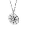 Collar medalla circonita en plata